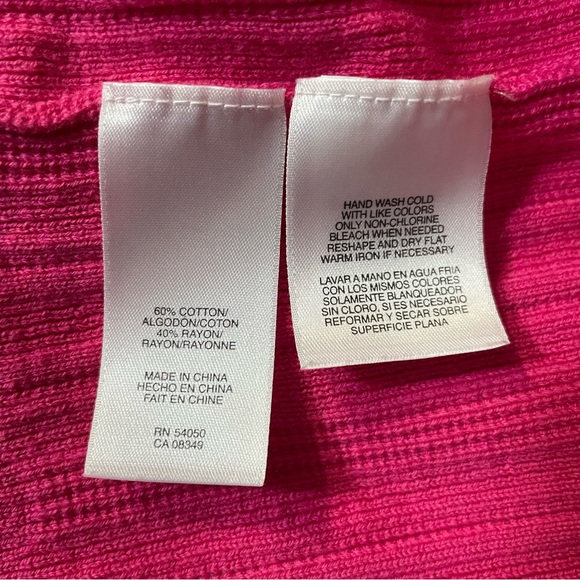 Jones Wear Pink Short Sleeve Cardigan - Medium‎ - Picture 7 of 7